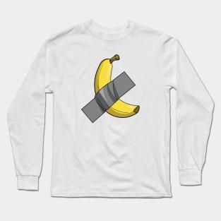 Banana stuck on with some duct tape Long Sleeve T-Shirt